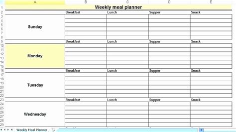 Employee Lunch Break Schedule Template