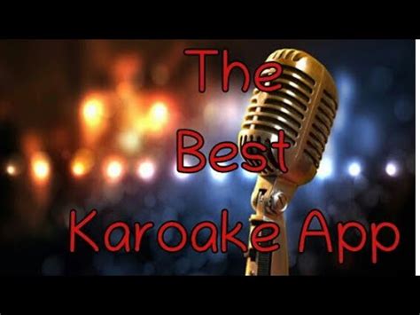 If you want to sing alone, sing along with your friends or add an exciting new element to your party, your phone can become the karaoke machine. Best karaoke app - YouTube