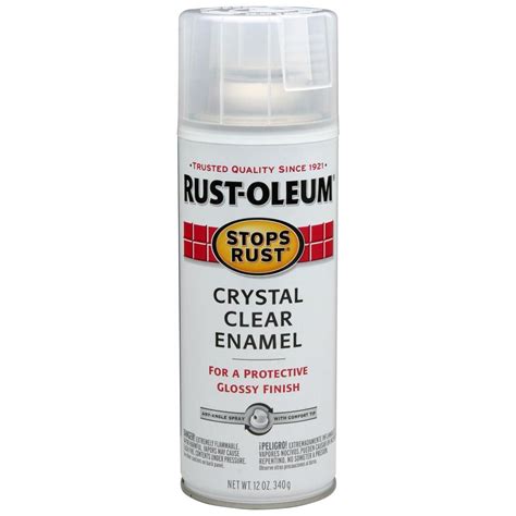 Rust Oleum Stops Rust 12 Oz Crystal Clear Gloss Spray Paint 6 Pack