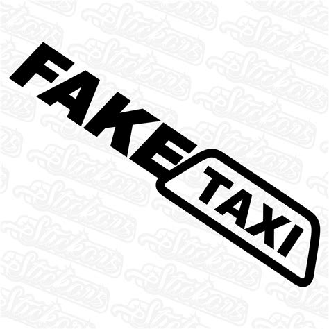 Wlepka Fake Taxi Naklejka Na Samochód Auto Stickars