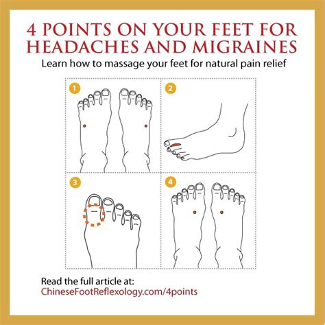Acupressure Points On Your Feet For Headaches And Migraines