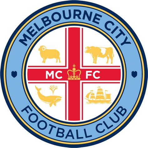 Melbourne City Fc Primary Logo Australian A League Aussie A League