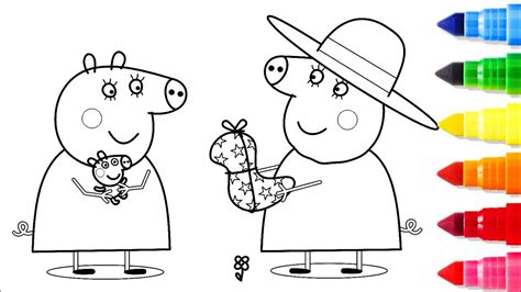 Peppa Pig Mummy Coloring Pages