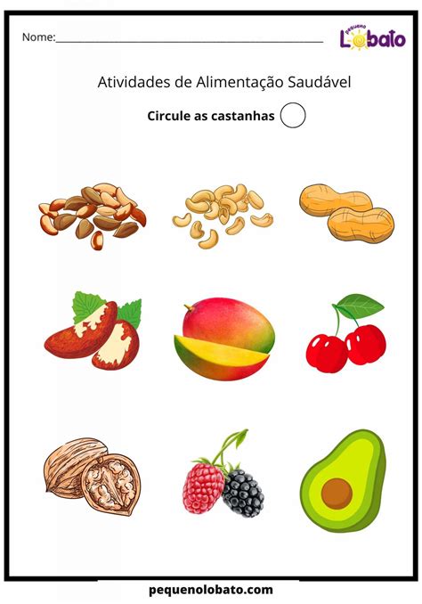 Atividades Sobre Alimentação Saudável Para Imprimir