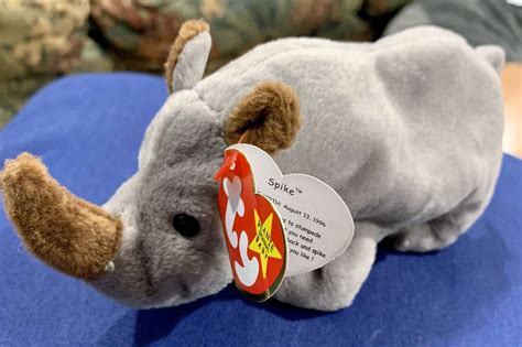 Spike The Rhino Beanie Baby Rare With Many Tag Errors Ebay