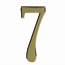 Wilko Self Adhesive Gold Effect Number 7 Sign 