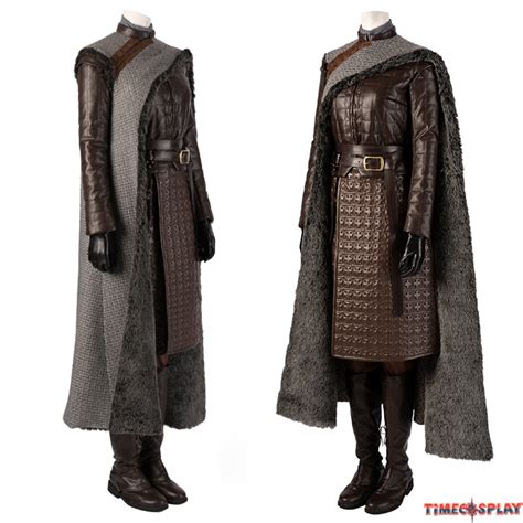 Game Of Thrones 8 Arya Stark Cosplay Costume Deluxe Version