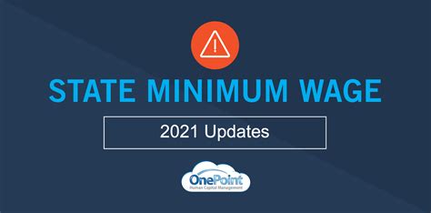 2021 State Minimum Wage Increases