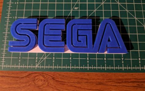 Logotipo De Sega Sign Fan Art 3d Print 6inches Videojuego Etsy España