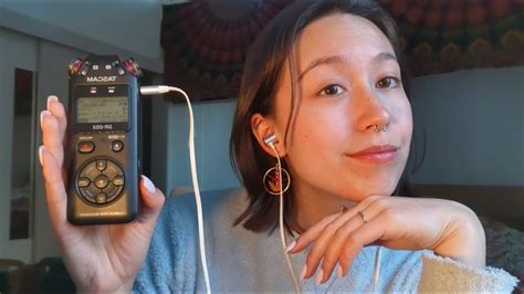 Asmr Playing With Tascam S Ears Scratching Cotton Bud Mouth Sounds Sksk Youtube