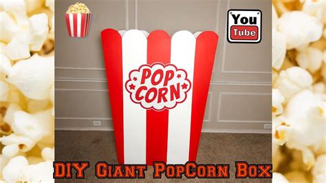 Diy Giant Popcorn Box Balloon Art Youtube