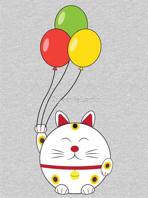 Fat Cat With Balloons T Shirt By Queenielamb Redbubble