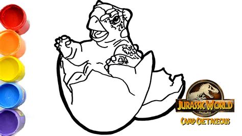 🔴 🦖 How To Draw Ankylosaurus Bumpy Jurassic World Camp Cretaceous