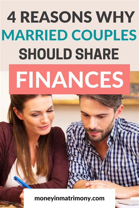 4 Of The Best Reasons Married Couples Should Share Finances Shared Finances Couples Money