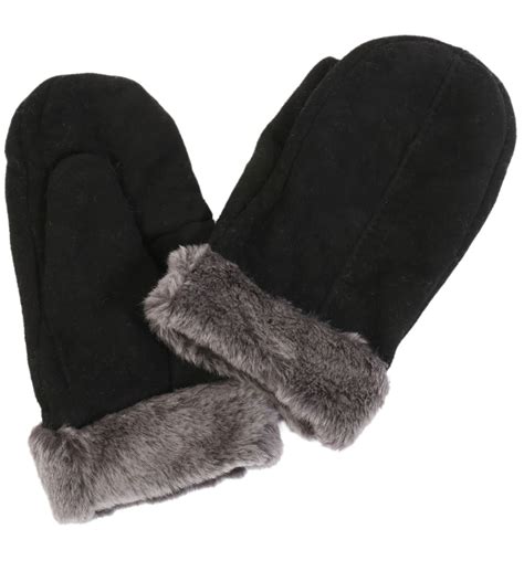 Ladies Sheepskin Mittens From Simons Leather