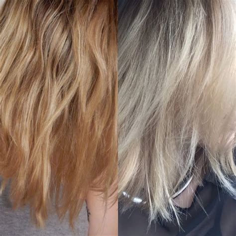 Wella Toner Before And After Chart Blonde Hair At Home Brassy Hair Brassy Blonde Hair