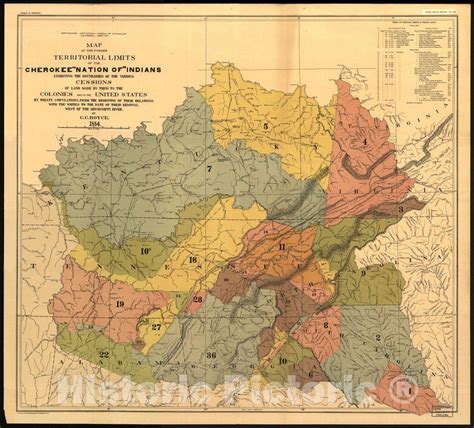 Historic 1884 Map Map Of The Former Territorial Limits Of The