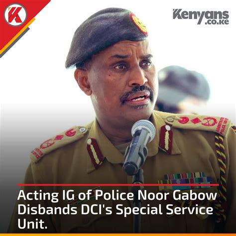 Africa Updates On Twitter Rt Kenyans Acting Ig Of Police Noor Gabow