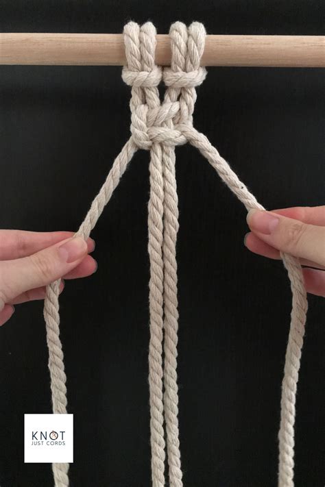 Basic Step By Step Beginner Macrame Knot Tutorial Learn How To Tie A