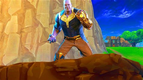 Thanos In Fortnite W Infinity Gauntlet Tomorrow Fortnite Battle