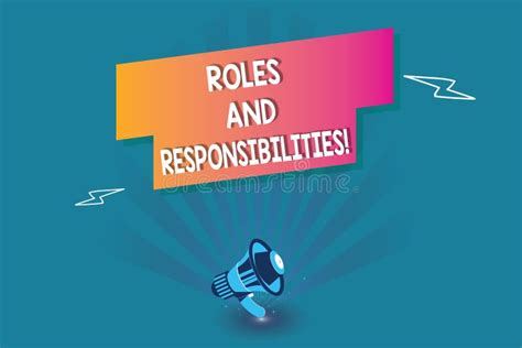 Roles And Responsibilities Icon Isolated On White Background Stock