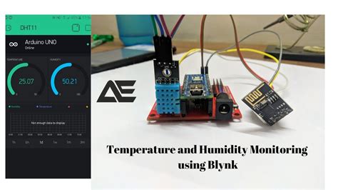 Temperature Humidity Monitor Nodemcu Project Blynk Esp8266 Dht11