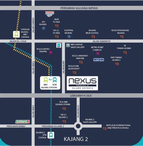 Nexus Location Map New Launch Property Kl Selangor Malaysia