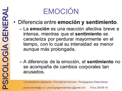 Cuadros Comparativos De Diferencias Entre Emoción Y Sentimientos