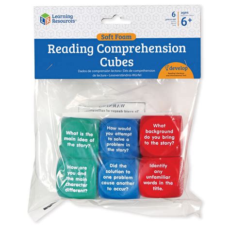 Reading Comprehension Cubes Set Of 6 By Learning Resources Ler7022