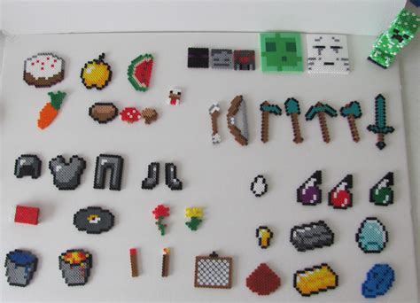 My Minecraft Perler Bead Collection Diy