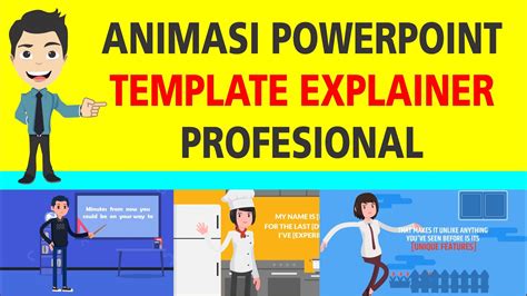 Template Video Explainer Animasi Powerpoint 1 Free Download Youtube