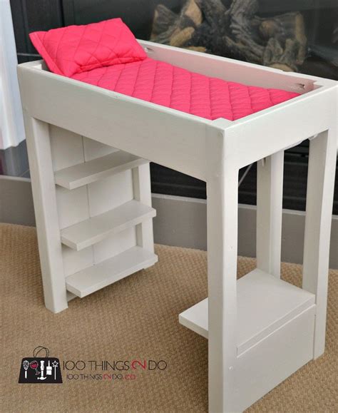 Diy Loft Bed For American Girl Dolls American Girl Furniture