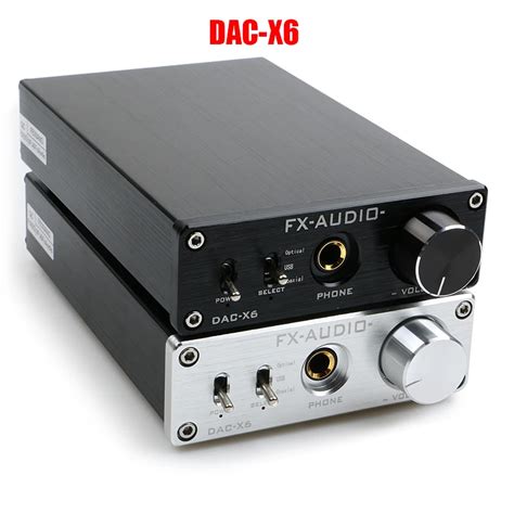 Fx Audio Dac X6 Hifi 20 Digital Audio Decoder Dac Input Usbcoaxial