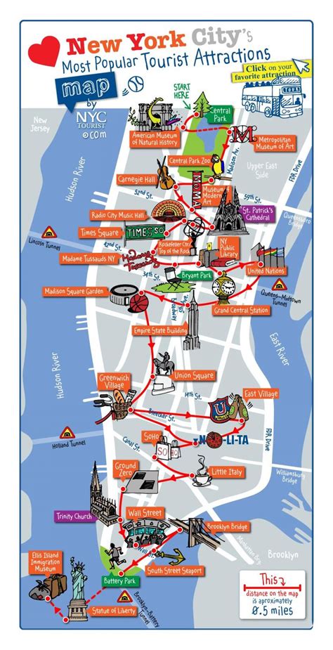 Walking Map Of Manhattan Random 2 New York City Travel New York