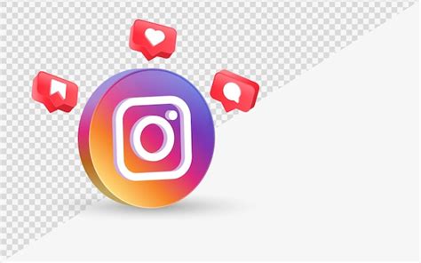 Premium Vector Instagram Icon 3d Logo In Square For Social Media