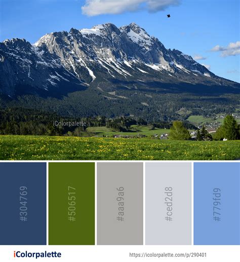 Color Palette ideas from 1956 Mountain Images | iColorpalette | Color palette, Sky images, Color