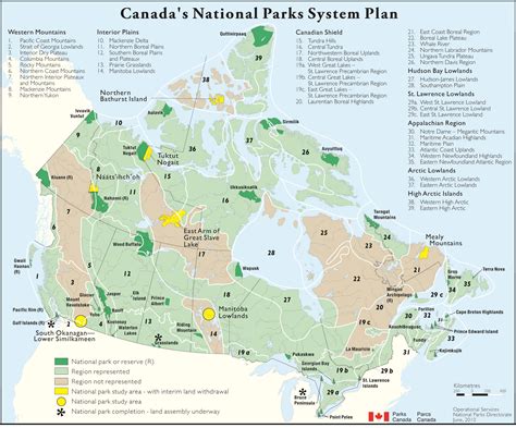 Canada Provincial Parks Map Map Of Canada