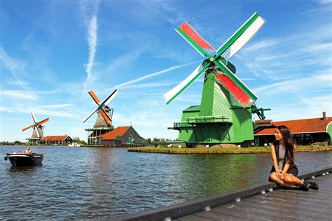 Zaanse Schans Windmills Day Trip From Amsterdam Green And Turquoise