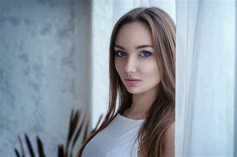 Brunette Blue Eyes 4k Wallpaperhd Girls Wallpapers4k Wallpapers Porn Sex Picture