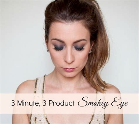 3 Minutes 3 Products Easy Smokey Eye Tutorial Smokey Eye Easy