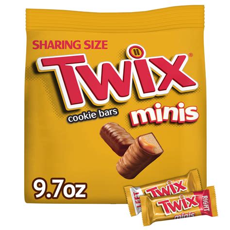 Twix Caramel Chocolate Cookie Bar Minis Size Summer Candy 97oz