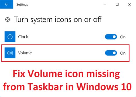 Fix Volume Icon Missing From Taskbar In Windows 10 Techcult