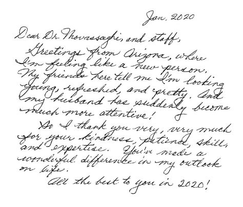 Appreciation Letter Personal Thank You Letter Samples Sample