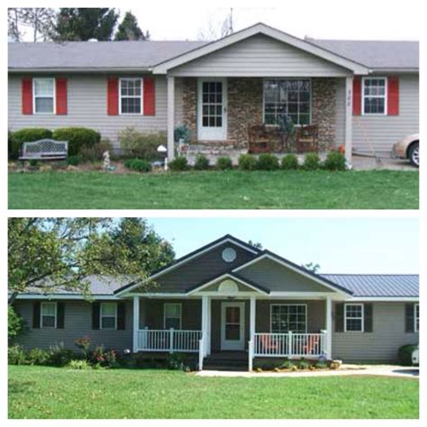 Curb Appeal Before And After Add Interest And Dimension To A Ranch