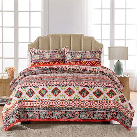 Amazon Com Honeilife King Size Quilt Set Piece Cotton Bedspreads