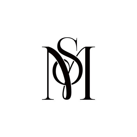 Ms Sm Letter Linked Luxury Premium Logo Wedding Logo Design Custom