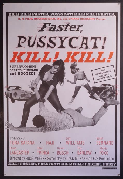 Faster Pussycat Kill Killoriginal Vintage Poster Of Russ Etsy