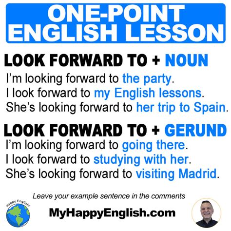 Learn English Vocabulary Look Forward To Vs Looking Forward To