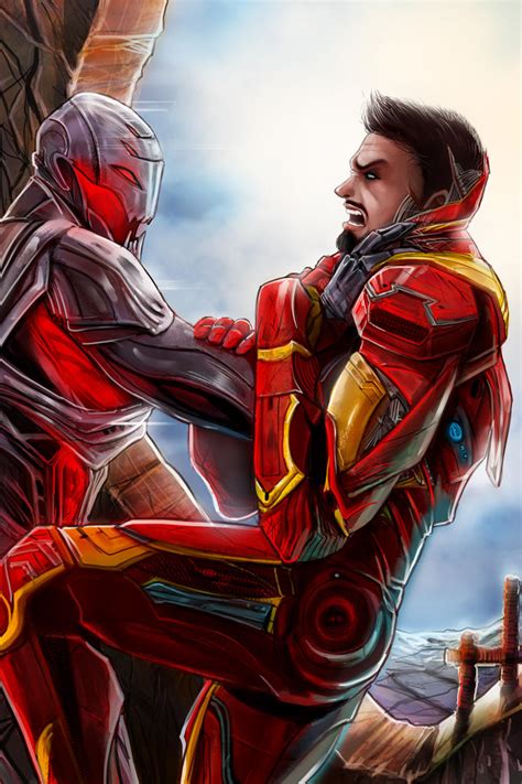Iron Man And Ultron By Rossowinch On Deviantart