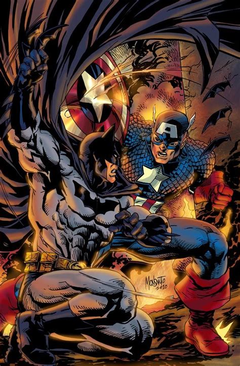 Cap Vs Bats Color Final By Gammaknight On Deviantart Marvel Cómics